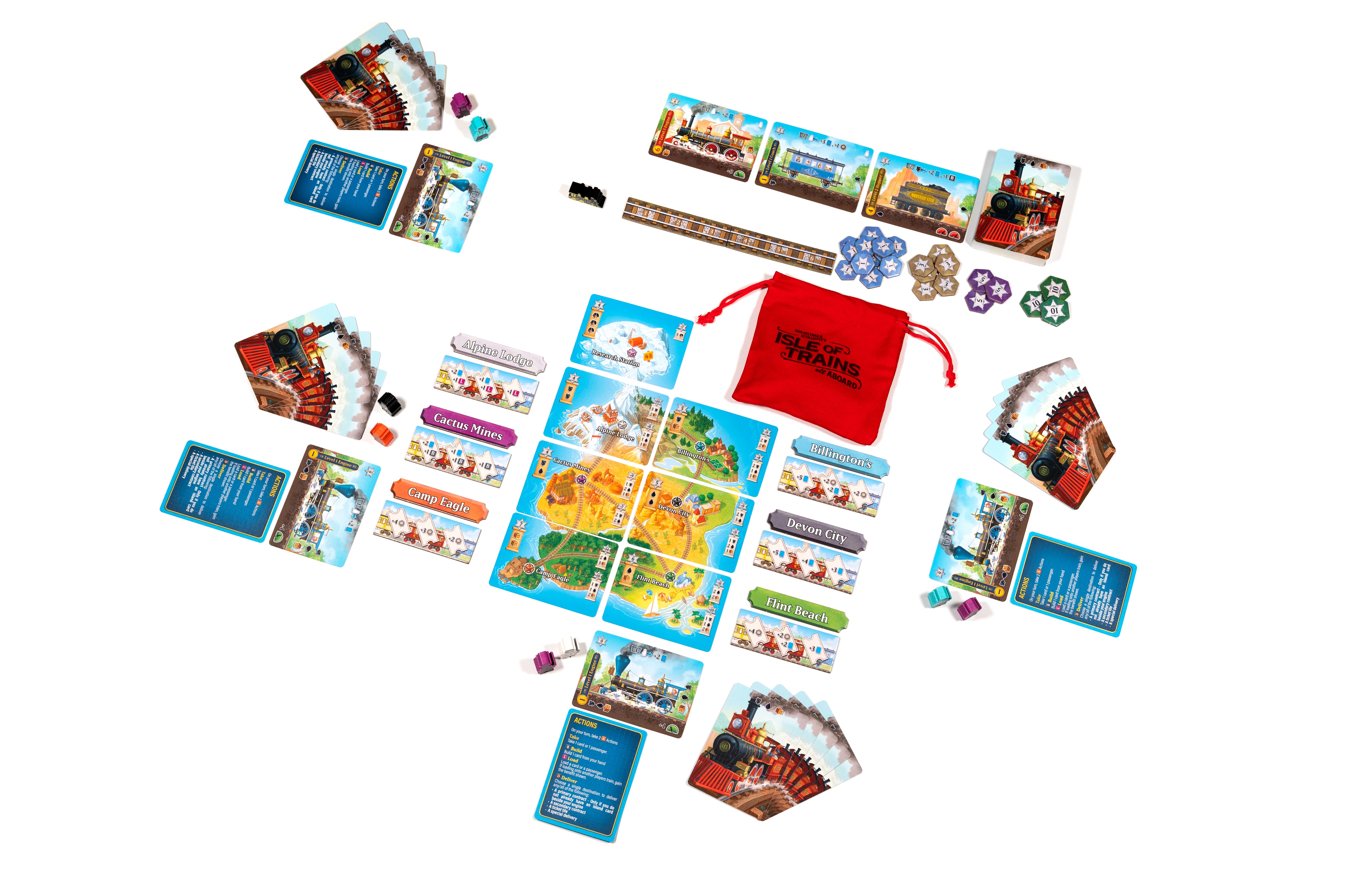 Isle of Trains: All Aboard Board Game - Base Game