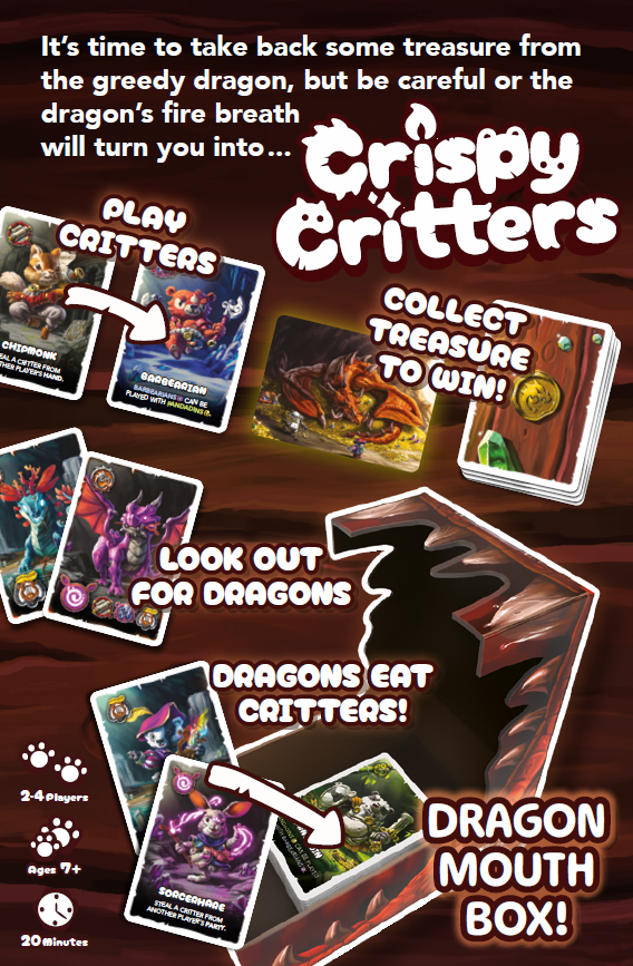 Crispy Critters Board Game - Base Game (pre-order)
