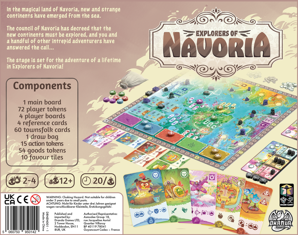 Explorers Base Explorers of Navoria Board Game - Base Game – Dranda Games