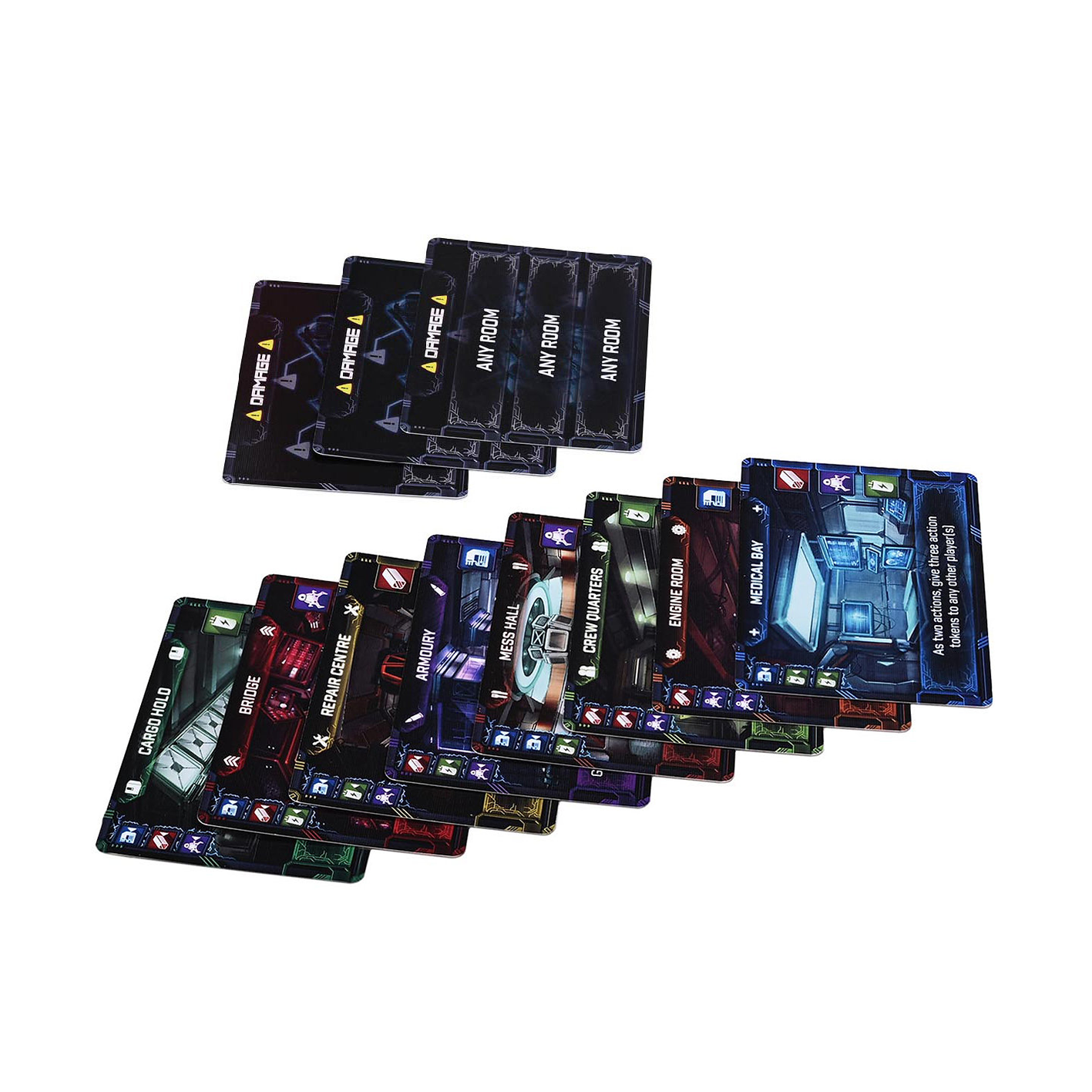 Solar Storm Board Game - Mini Expansions: Alternative Room Cards & Damage Control